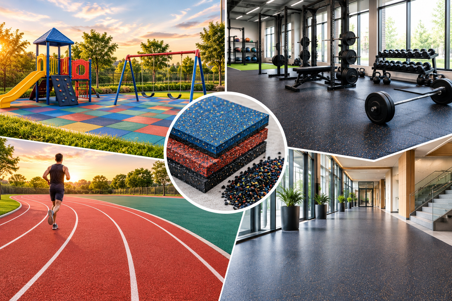 Applications of Rubber Tile Binder Systems
